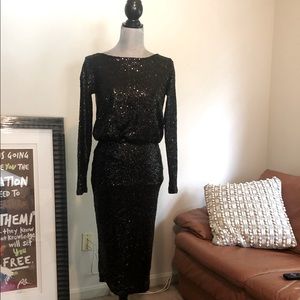 ASOS Edition Sequins Backless Dress